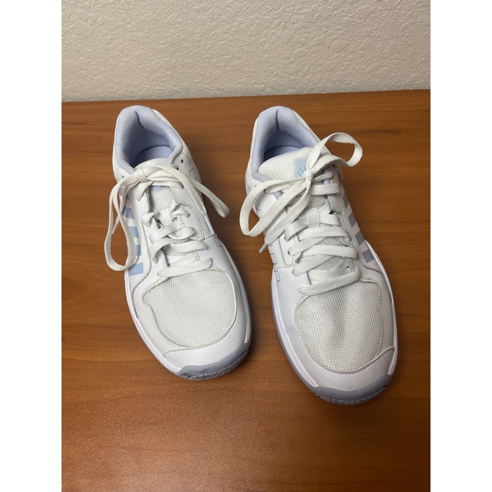 K-Swiss Pickleball 9.5 Express Light Shoes White Light Blue Womens Sneakers